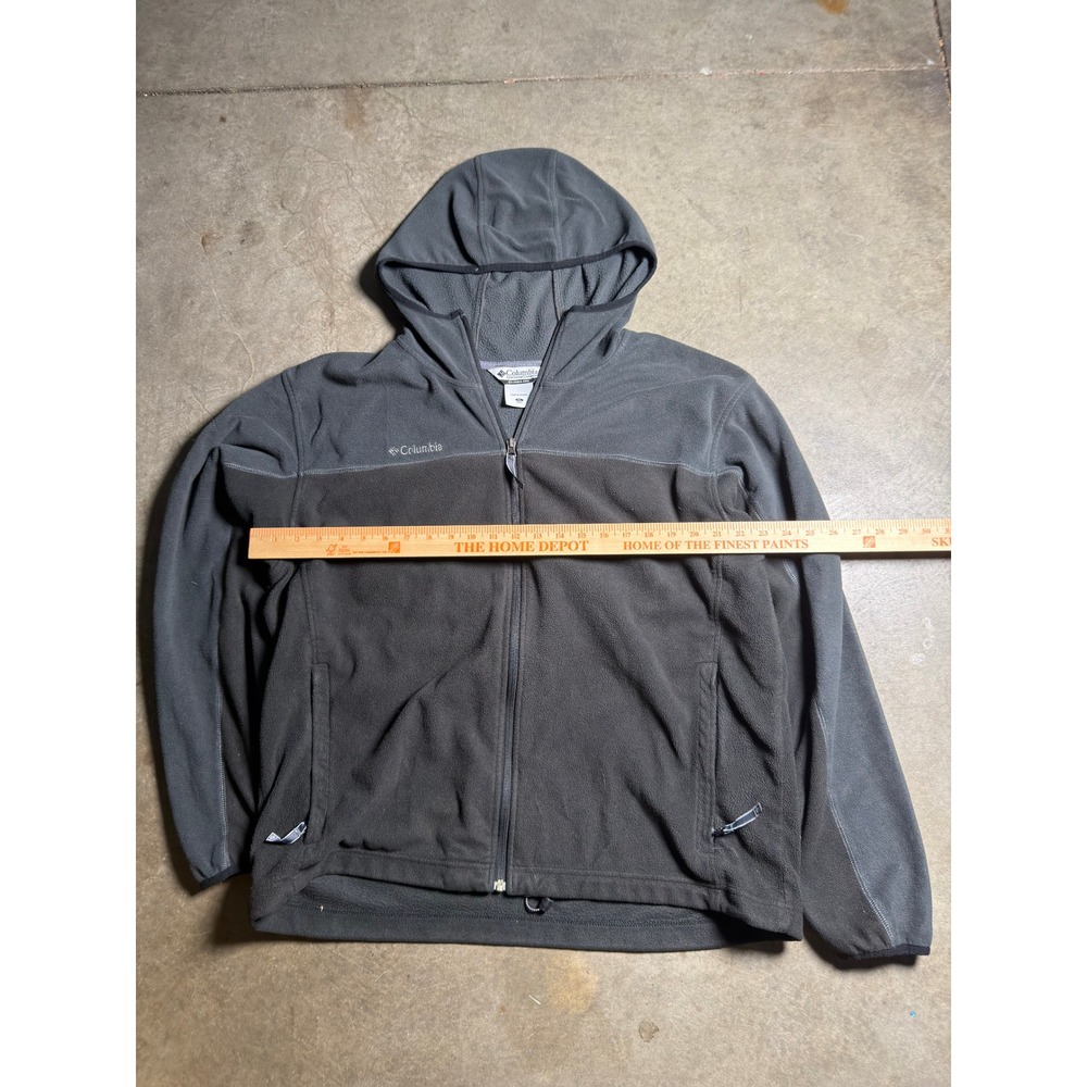 Columbia Fleece Hoodie Grey Mens XL